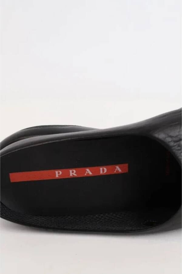 Prada Vintage Pre-owned Leather mules Black Dames