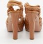 Prada Vintage Pre-owned Leather sandals Beige Dames - Thumbnail 4
