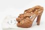 Prada Vintage Pre-owned Leather sandals Beige Dames - Thumbnail 8