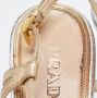 Prada Vintage Pre-owned Leather sandals Beige Dames - Thumbnail 9