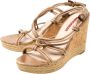 Prada Vintage Pre-owned Leather sandals Beige Dames - Thumbnail 4