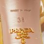 Prada Vintage Pre-owned Leather sandals Beige Dames - Thumbnail 9