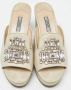 Prada Vintage Pre-owned Leather sandals Beige Dames - Thumbnail 3
