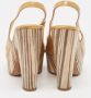 Prada Vintage Pre-owned Leather sandals Beige Dames - Thumbnail 5