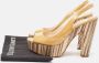 Prada Vintage Pre-owned Leather sandals Beige Dames - Thumbnail 9