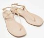 Prada Vintage Pre-owned Leather sandals Beige Dames - Thumbnail 4