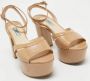 Prada Vintage Pre-owned Leather sandals Beige Dames - Thumbnail 4