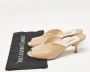 Prada Vintage Pre-owned Leather sandals Beige Dames - Thumbnail 9