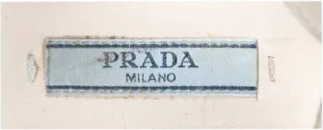 Prada Vintage Pre-owned Leather sandals Beige Dames