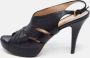 Prada Vintage Pre-owned Leather sandals Black Dames - Thumbnail 2