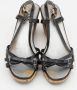 Prada Vintage Pre-owned Leather sandals Black Dames - Thumbnail 3