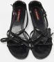 Prada Vintage Pre-owned Leather sandals Black Dames - Thumbnail 3