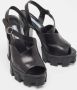 Prada Vintage Pre-owned Leather sandals Black Dames - Thumbnail 4