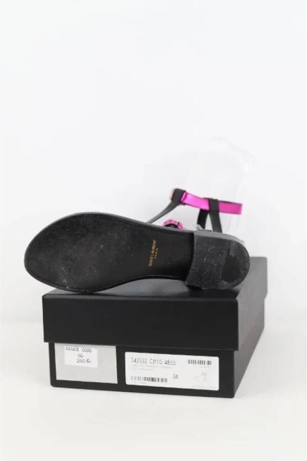 Prada Vintage Pre-owned Leather sandals Black Dames
