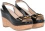 Prada Vintage Pre-owned Leather sandals Black Dames - Thumbnail 1