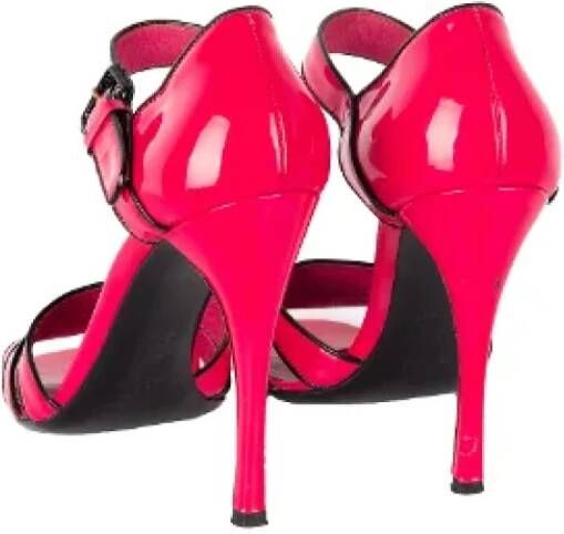 Prada Vintage Pre-owned Leather sandals Black Dames