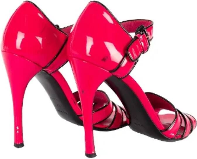 Prada Vintage Pre-owned Leather sandals Black Dames