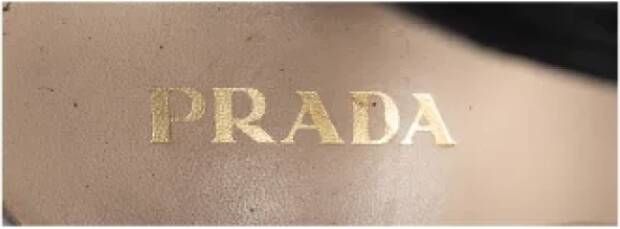 Prada Vintage Pre-owned Leather sandals Black Dames