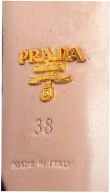 Prada Vintage Pre-owned Leather sandals Black Dames