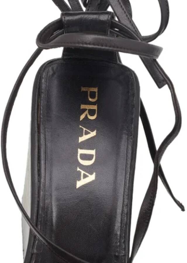 Prada Vintage Pre-owned Leather sandals Brown Dames