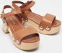Prada Vintage Pre-owned Leather sandals Brown Dames - Thumbnail 4