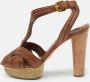 Prada Vintage Pre-owned Leather sandals Brown Dames - Thumbnail 2
