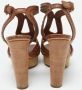 Prada Vintage Pre-owned Leather sandals Brown Dames - Thumbnail 5