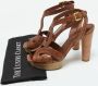 Prada Vintage Pre-owned Leather sandals Brown Dames - Thumbnail 9
