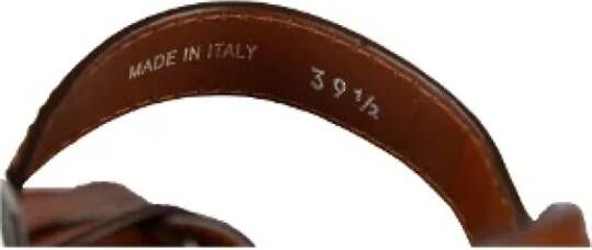 Prada Vintage Pre-owned Leather sandals Brown Dames