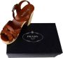 Prada Vintage Pre-owned Leather sandals Brown Dames - Thumbnail 9