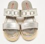 Prada Vintage Pre-owned Leather sandals Gray Dames - Thumbnail 3