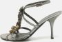 Prada Vintage Pre-owned Leather sandals Gray Dames - Thumbnail 2