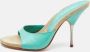 Prada Vintage Pre-owned Leather sandals Green Dames - Thumbnail 2
