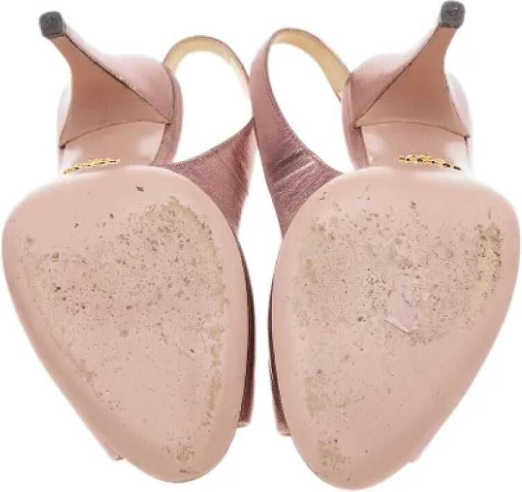 Prada Vintage Pre-owned Leather sandals Pink Dames