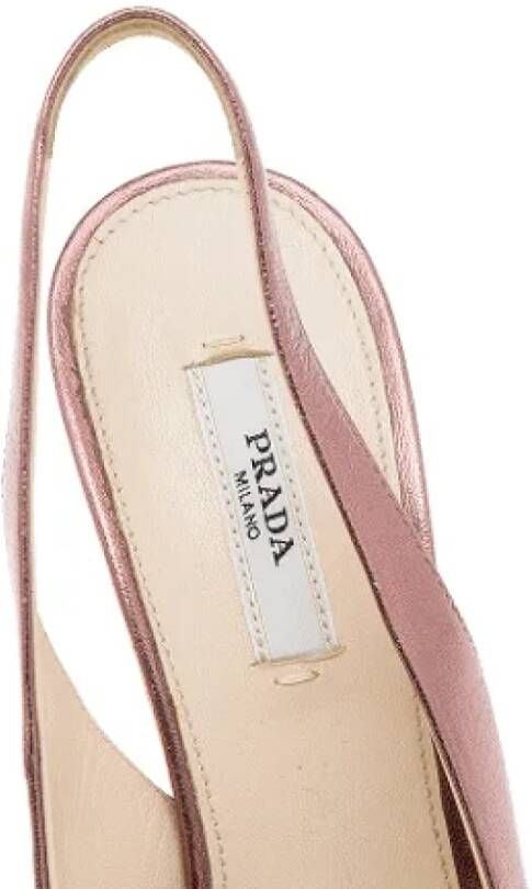 Prada Vintage Pre-owned Leather sandals Pink Dames