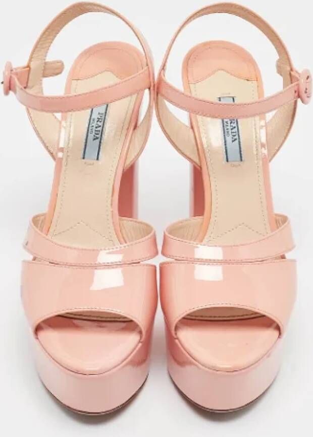 Prada Vintage Pre-owned Leather sandals Pink Dames