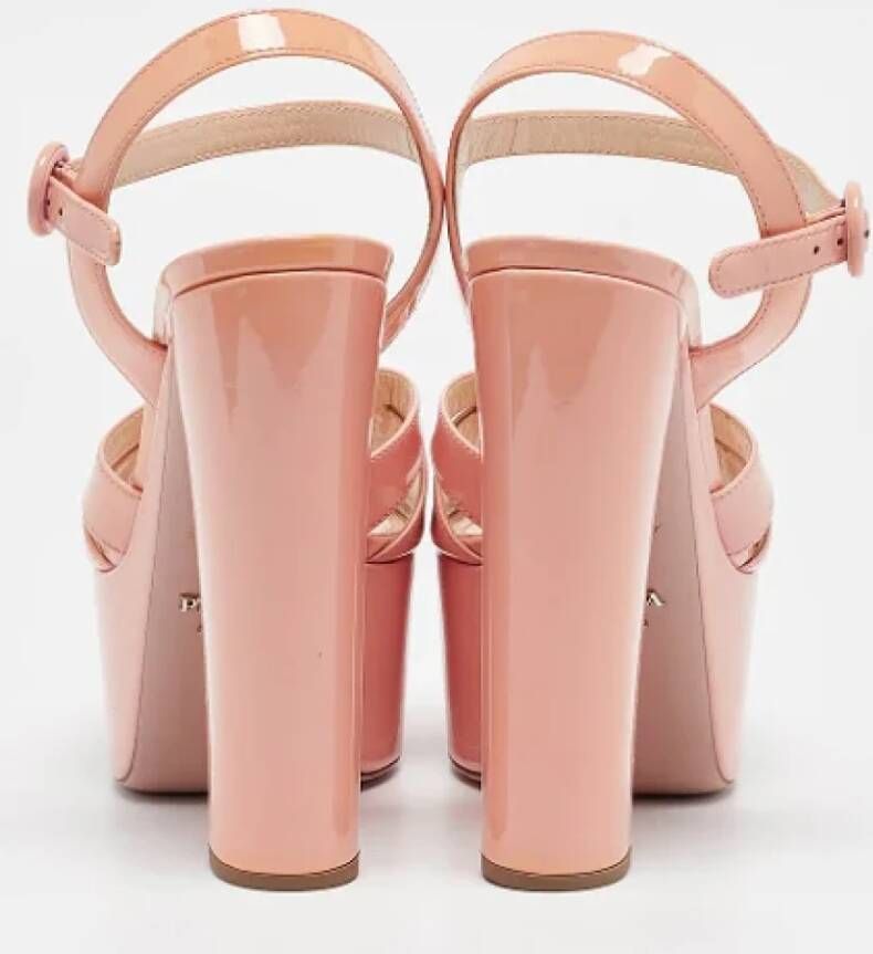 Prada Vintage Pre-owned Leather sandals Pink Dames