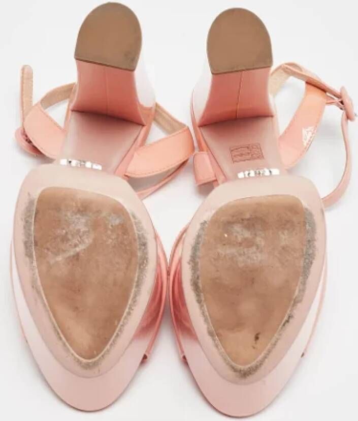 Prada Vintage Pre-owned Leather sandals Pink Dames