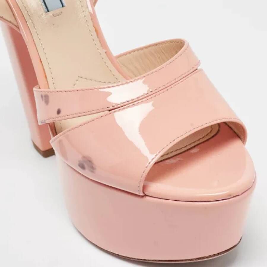 Prada Vintage Pre-owned Leather sandals Pink Dames