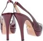 Prada Vintage Pre-owned Leather sandals Red Dames - Thumbnail 4