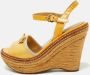 Prada Vintage Pre-owned Leather sandals Yellow Dames - Thumbnail 2
