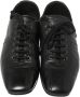 Prada Vintage Pre-owned Leather sneakers Black Dames - Thumbnail 2