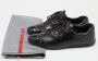 Prada Vintage Pre-owned Leather sneakers Black Dames - Thumbnail 9