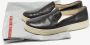 Prada Vintage Pre-owned Leather sneakers Black Dames - Thumbnail 9