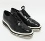 Prada Vintage Pre-owned Leather sneakers Black Dames - Thumbnail 3