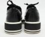 Prada Vintage Pre-owned Leather sneakers Black Dames - Thumbnail 4