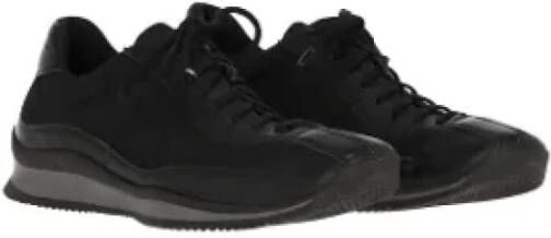 Prada Vintage Pre-owned Leather sneakers Black Dames