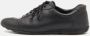 Prada Vintage Pre-owned Leather sneakers Black Heren - Thumbnail 2