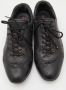 Prada Vintage Pre-owned Leather sneakers Black Heren - Thumbnail 3