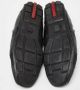 Prada Vintage Pre-owned Leather sneakers Black Heren - Thumbnail 6